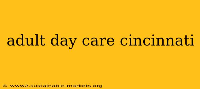adult day care cincinnati