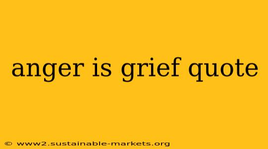 anger is grief quote