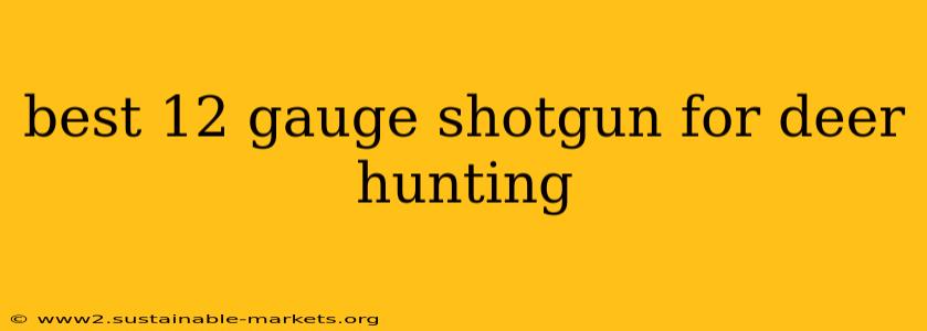 best 12 gauge shotgun for deer hunting
