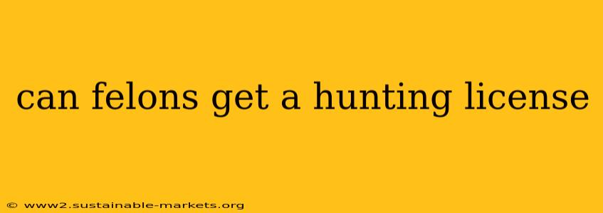 can felons get a hunting license