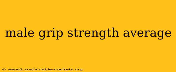 male grip strength average