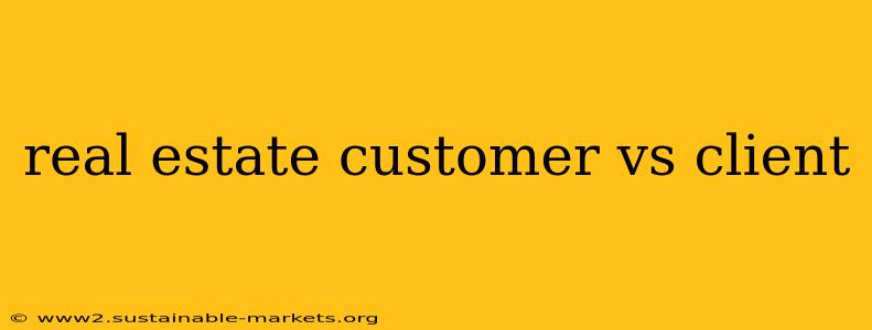 real estate customer vs client