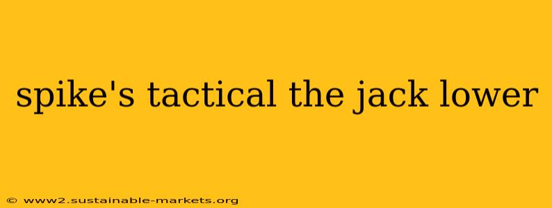 spike's tactical the jack lower