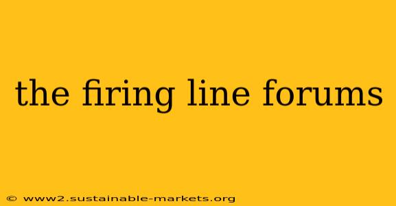 the firing line forums